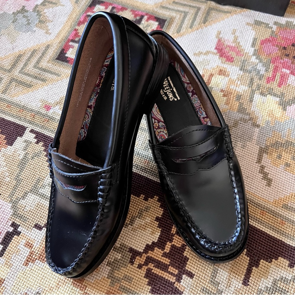 G.H. Bass Whitney Weejuns Paisley Trim Penny Loafers